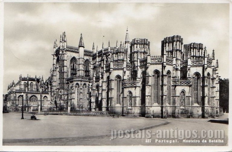 Bilhete postal de Batalha: o Mosteiro | Portugal em postais antigos 