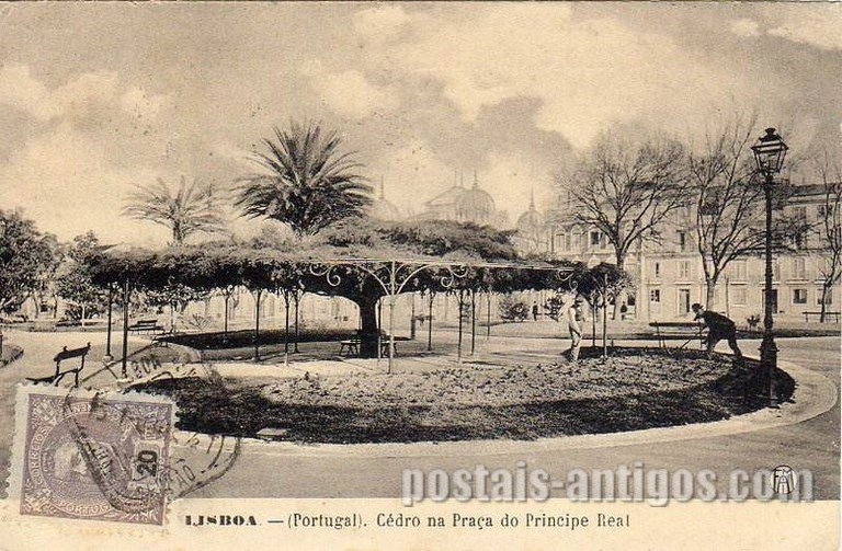 Bilhete postal de Lisboa : ​Praça do Príncipe Real - 5 | Portugal em postais antigos