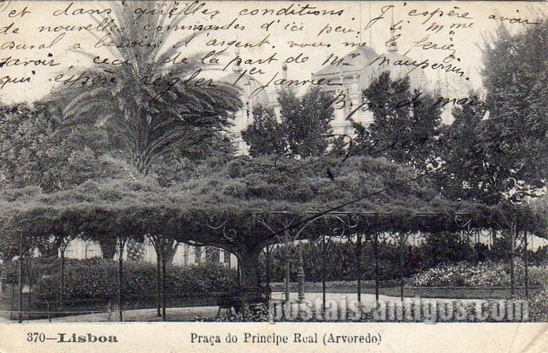 Bilhete postal de Lisboa : ​Praça do Príncipe Real - 7 | Portugal em postais antigos