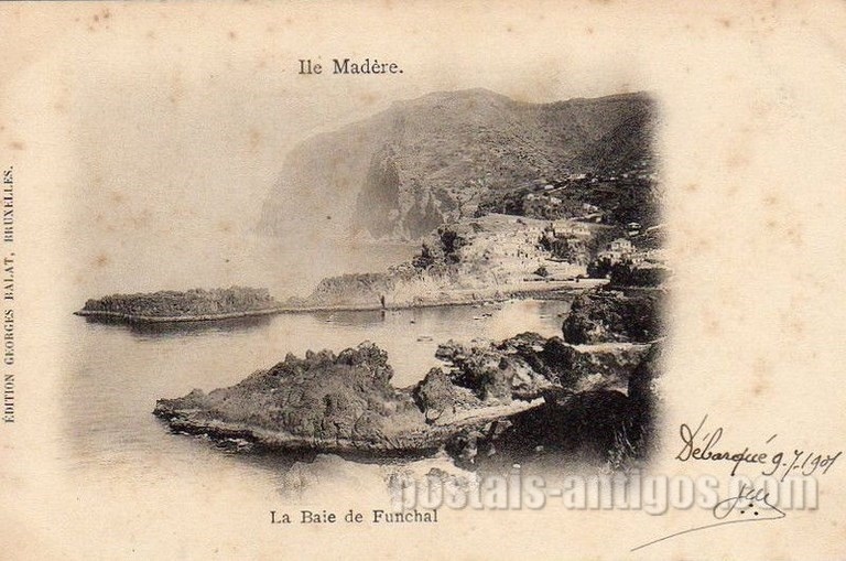 Bilhete postal ilustrado de Vista geral de Câmara de Lobos, Ilha da Madeira | Portugal em postais antigos 