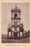Bilhete postal ilustrado de Amarante: Igreja de São Pedro | Portugal em postais antigos
