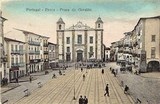 Bilhete postal da Praça do Giraldo​, Évora | Portugal em postais antigos