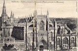 Bilhete postal de Batalha, fachada principal do Mosteiro | Portugal em postais antigos 