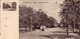 Bilhete postal ilustrado de Beja, Jardim Público | Portugal em postais antigos