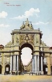 Bilhete postal ilustrado de Lisboa: Arco da Rua Augusta - 1 | Portugal em postais antigos