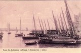 Bilhete postal antigo de Lisboa: Cais das Colunas | Portugal em postais antigos