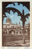 Bilhete postal de Lisboa, Portugal: Claustro superior do Mosteiro dos Jerónimos. 5