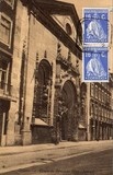 Bilhete postal antigo de Lisboa: ​Igreja da Conceição Velha - Rua da Alfândega | Portugal em postais antigos
