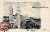Bilhete postal de Lisboa, Portugal: Museu industrial e comercial em Belém - Mosteiro dos Jerónimos.