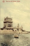 Bilhete postal antigo de Lisboa , Portugal: Torre de Bélem - 43