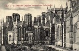 Bilhete postal de Batalha: lado norte das capelas imperfeirtas | Portugal em postais antigos 
