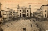 Bilhete postal da Praça do Giraldo​, Évora | Portugal em postais antigos