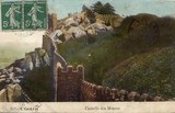 Bilhete postal ilustrado da Muralha do Castelo dos Mouros​, Sintra | Portugal em postais antigos 