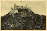 Bilhete postal ilustrado do Palácio Nacional da Pena, Sintra | Portugal em postais antigos 