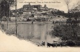 Postal antigo de Coimbra, Portugal: Vista do porto de Santa Clara.
