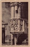 Bilhete postal ilustrado do Púlpito Manuelino, Igreja de São João Baptista, Tomar  | Portugal em postais antigos