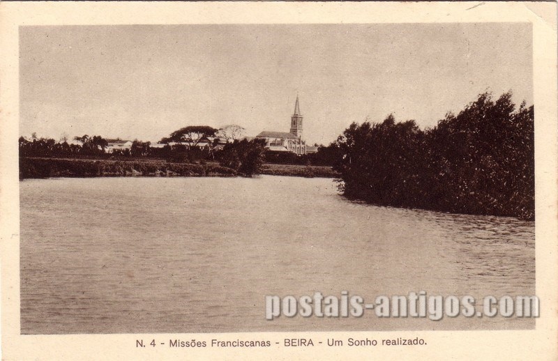Bilhete postal ilustrado de Moçambique, Um sonho realizado, Beira | Portugal em postais antigos 