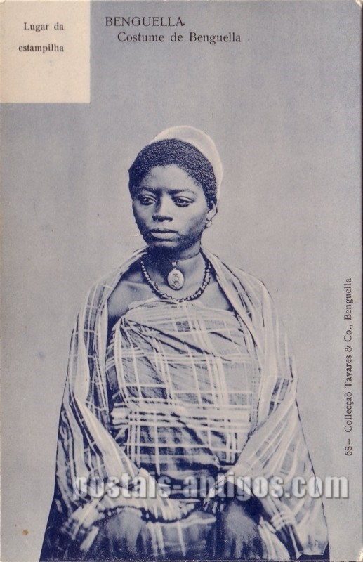 Bilhete postal ilustrado de Costume de Benguela (68), Benguela, Angola, Benguela, Angola | Portugal em postais antigos 