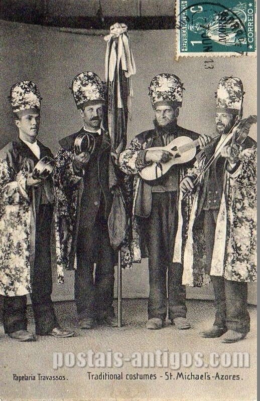 Bilhete postal ilustrado dos Açores, Costumes de São Miguel | Portugal em postais antigos 