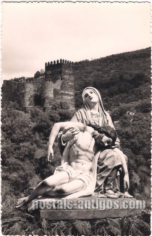 Bilhete postal ilustrado: Imagem de Nossa Senhora da Piedade de Lousã | Portugal em postais antigos