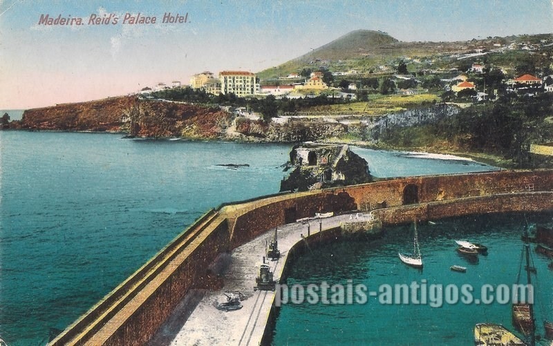 Bilhete postal ilustrado do Reid's Palace Hotel - Funchal - Madeira | Portugal em postais antigos 