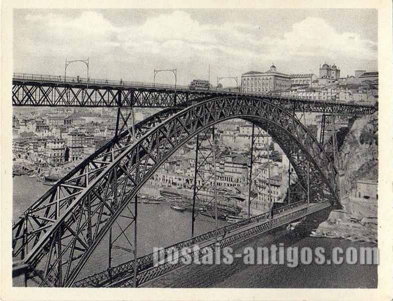 Ponte Dom Luís I°, Porto,  Exposição Colonial Portuguesa, 1934 | Portugal em postais antigos 