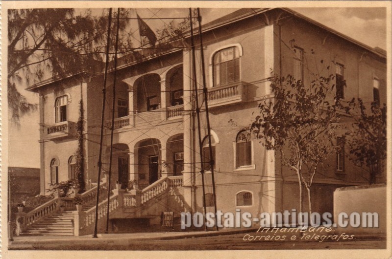 Bilhete postal ilustrado dos Correios e Telégrafos, Inhambane,  Moçambique | Portugal em postais antigos