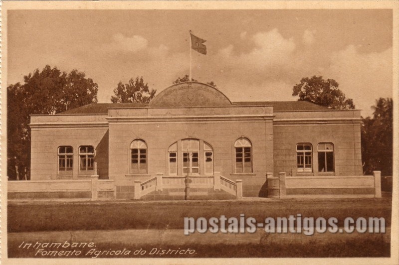 Bilhete postal ilustrado antigo do Fomento Agrícola do Distrito, Inhambane,  Moçambique | Portugal em postais antigos
