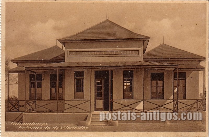 Bilhete postal ilustrado antigo da Enfermaria de Vilanculos, Inhambane,  Moçambique | Portugal em postais antigos