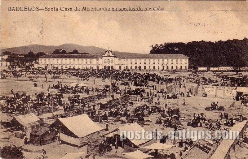 Bilhete postal de Barcelos, aspectos do mercado | Portugal em postais antigos