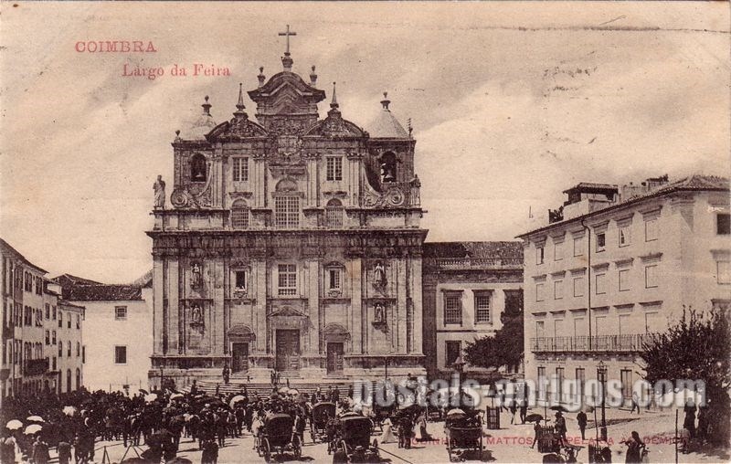 Bilhete postal de Coimbra, Largo da Feira | Portugal em postais antigos