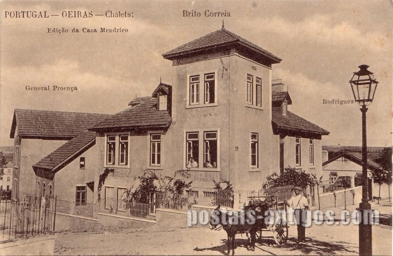 Bilhete postal de Chalets Brito Correia, General Proença, Rodriguez, Oeiras | Portugal em postais antigos