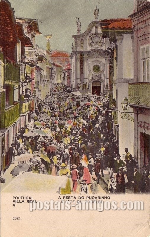 Bilhete postal de Vila Real, a festa do Pucarinho | Portugal em postais antigos