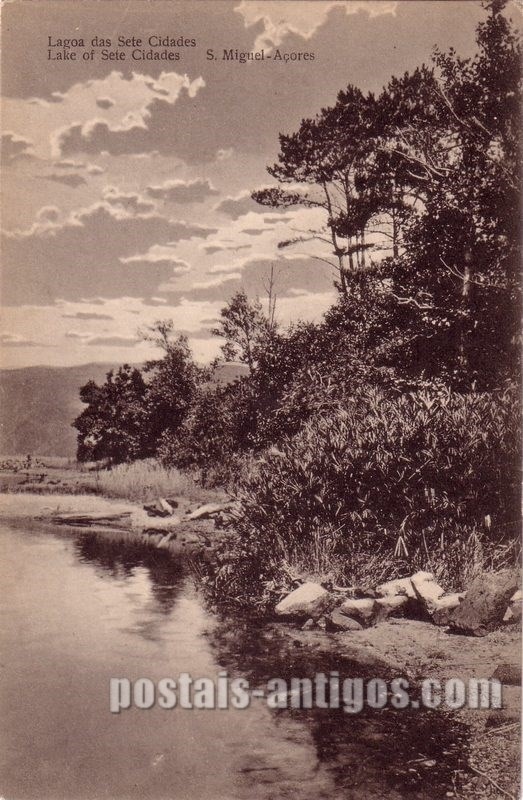 Bilhete postal de Lagoa das Sete Cidades, São Miguel, Açores | Portugal em postais antigos
