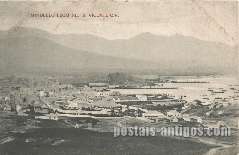 Bilhete postal de Mindelo, São Vicente, Cabo Verde | Portugal em postais antigos