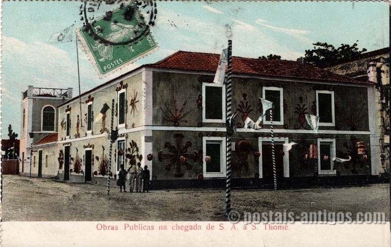 Obras públicas na chegada de Sua Alteza a São Thomé Obras públicas na chegada de Sua Alteza a São Thomé