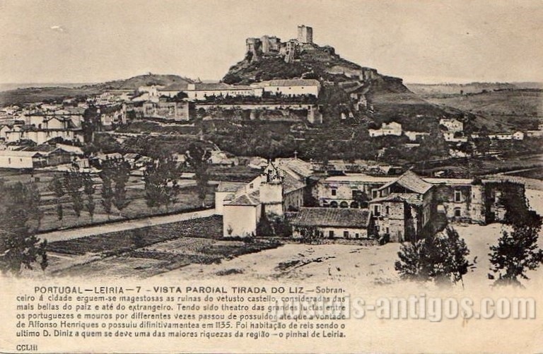 Bilhete postal de Leiria, Vista parcial | Portugal em postais antigos 