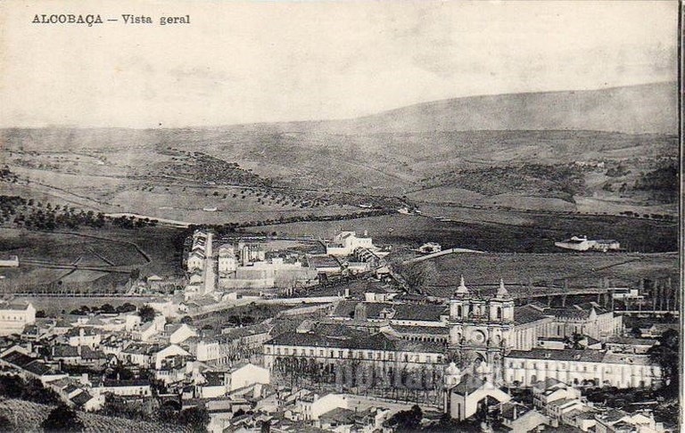 Bilhete postal de Alcobaça, Vista geral | Portugal em postais antigos