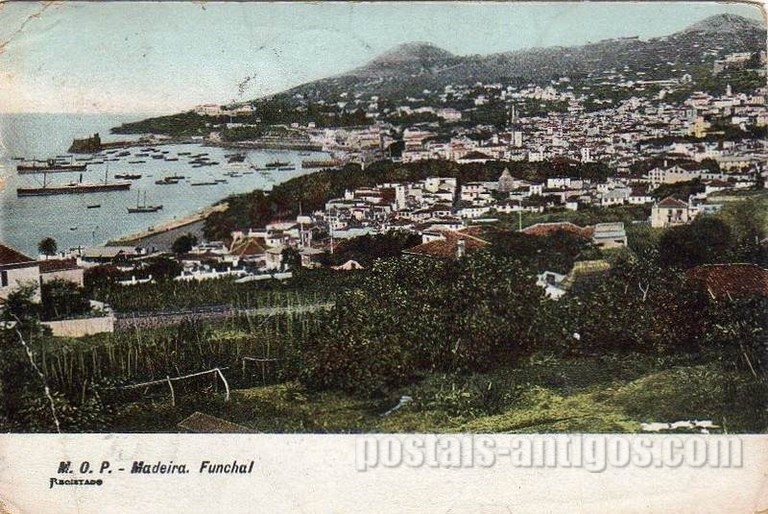 Bilhete postal ilustrado de Funchal, Madeira | Portugal em postais antigos 
