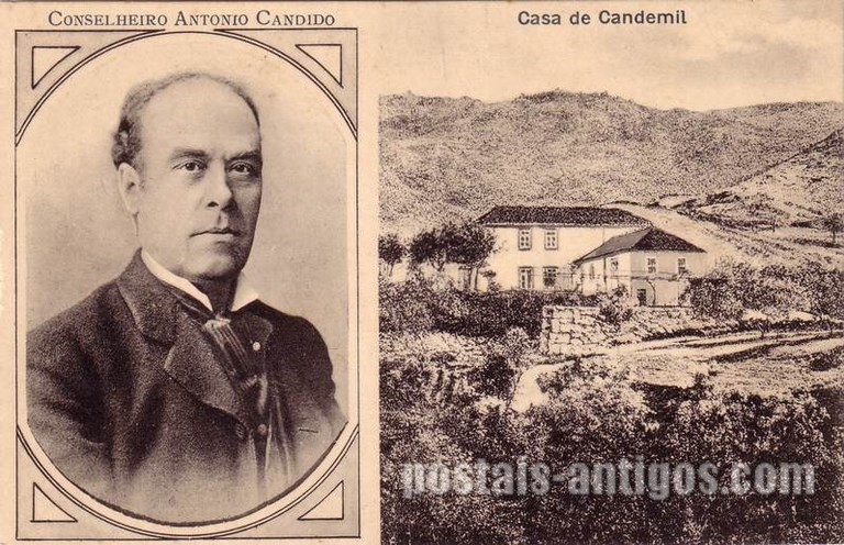 Bilhete postal ilustrado de Amarante: Casa de Candemil | Portugal em postais antigos