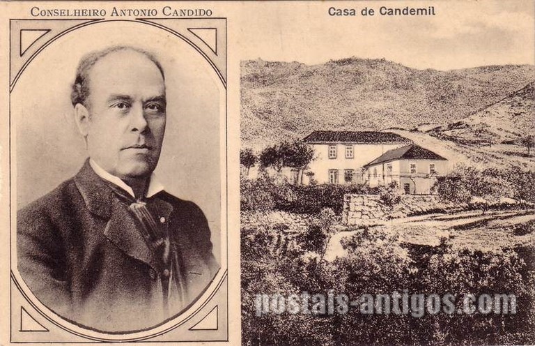 Bilhete postal ilustrado de Amarante: Casa de Candemil | Portugal em postais antigos