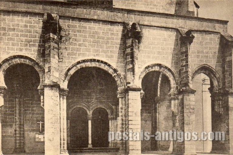 Bilhete postal do Vestíbulo da Igreja São Francisco, Évora | Portugal em postais antigos
