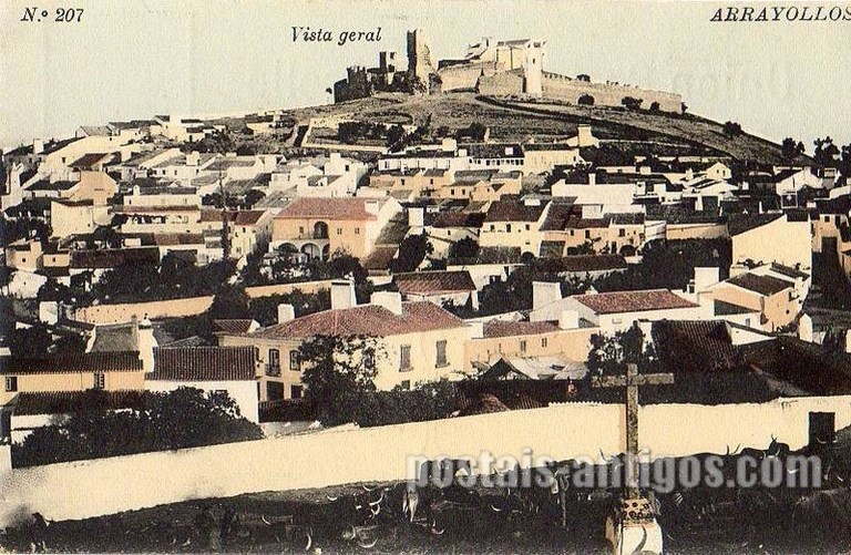 Bilhete postal de Arraiolos, Vista geral | Portugal em postais antigos 