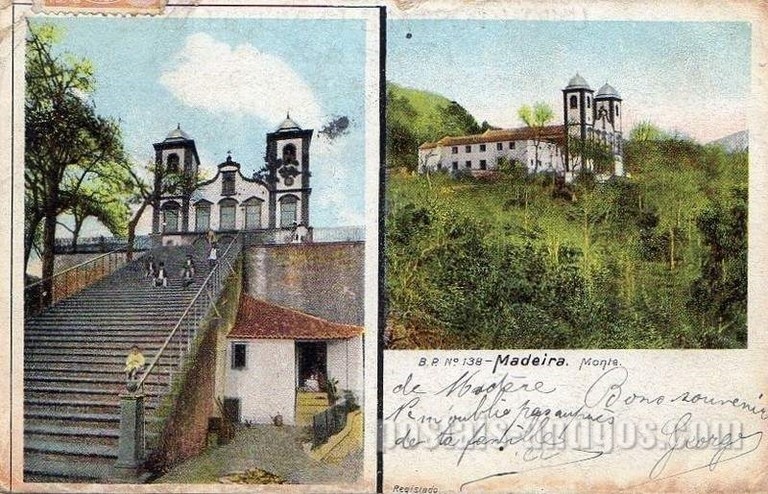 Bilhete postal ilustrado do Monte,  Funchal, Madeira | Portugal em postais antigos 