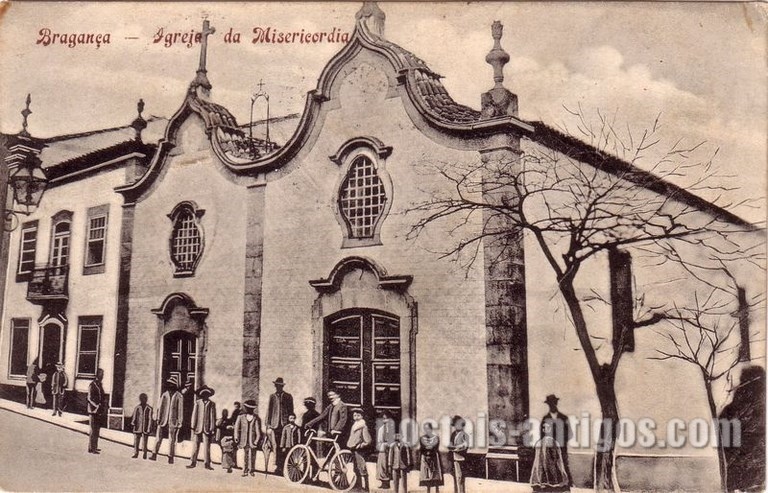 Bilhete postal de Bragança: Igreja da Misericórdia  | Portugal em postais-antigos.com