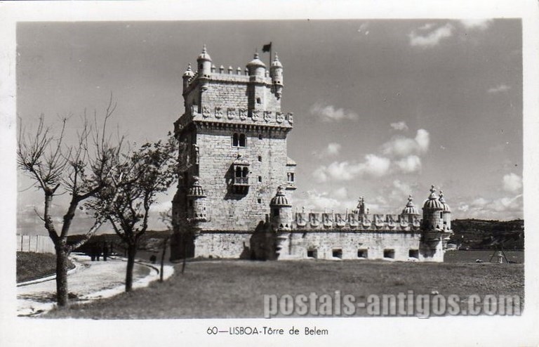 Bilhete postal antigo de Lisboa , Portugal: Torre de Bélem - 149