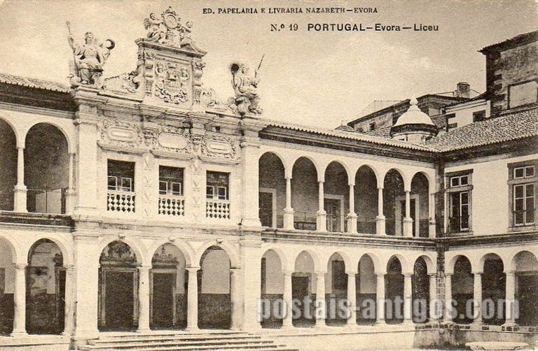 Bilhete postal do Liceu, Évora | Portugal em postais antigos
