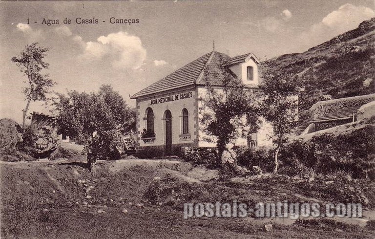 bilhete postal ilustrado antigo de Agua de Casais, Caneças  | Portugal em postais antigos