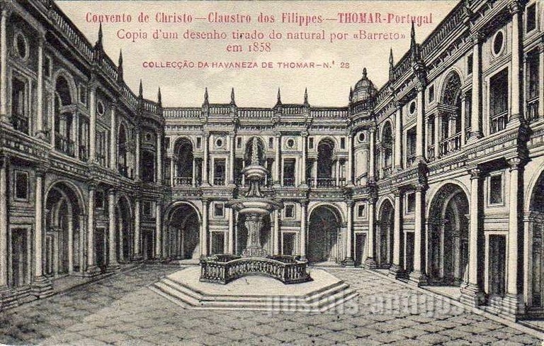 Postal antigo de Tomar, | Portugal em postais antigos 
