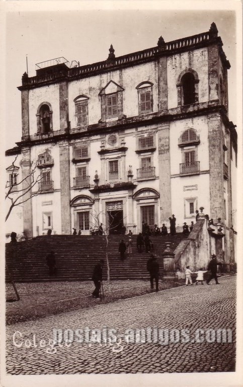 Bilhete postal do Colégio, Angra do Heroísmo, Açores | Portugal em postais antigos